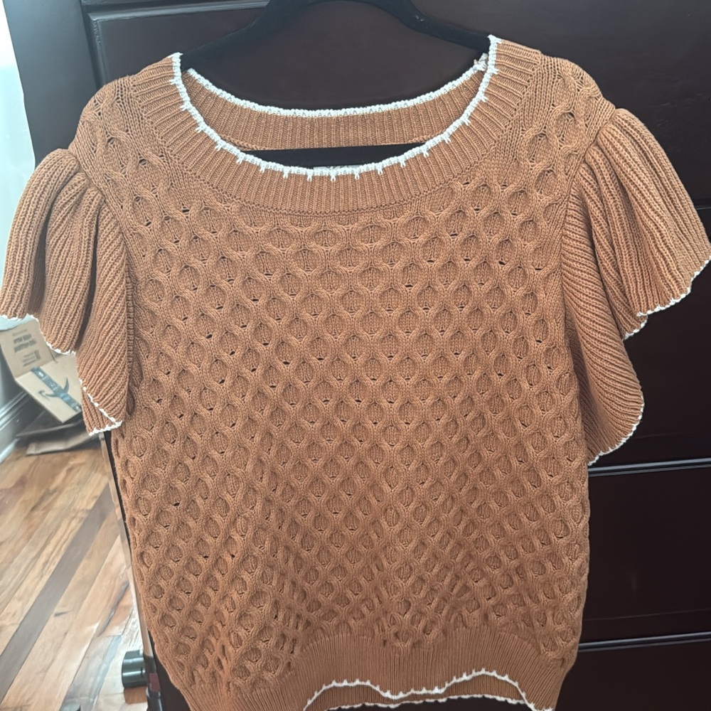 Women's Brown Knit Sweater